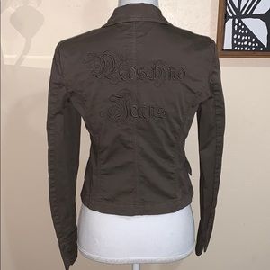 Moschino jeans olive green grey Donna jacket